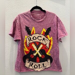 Pink wash t-shirt Marvel X-Men '97 Rock & Roll Crop T-Shirt